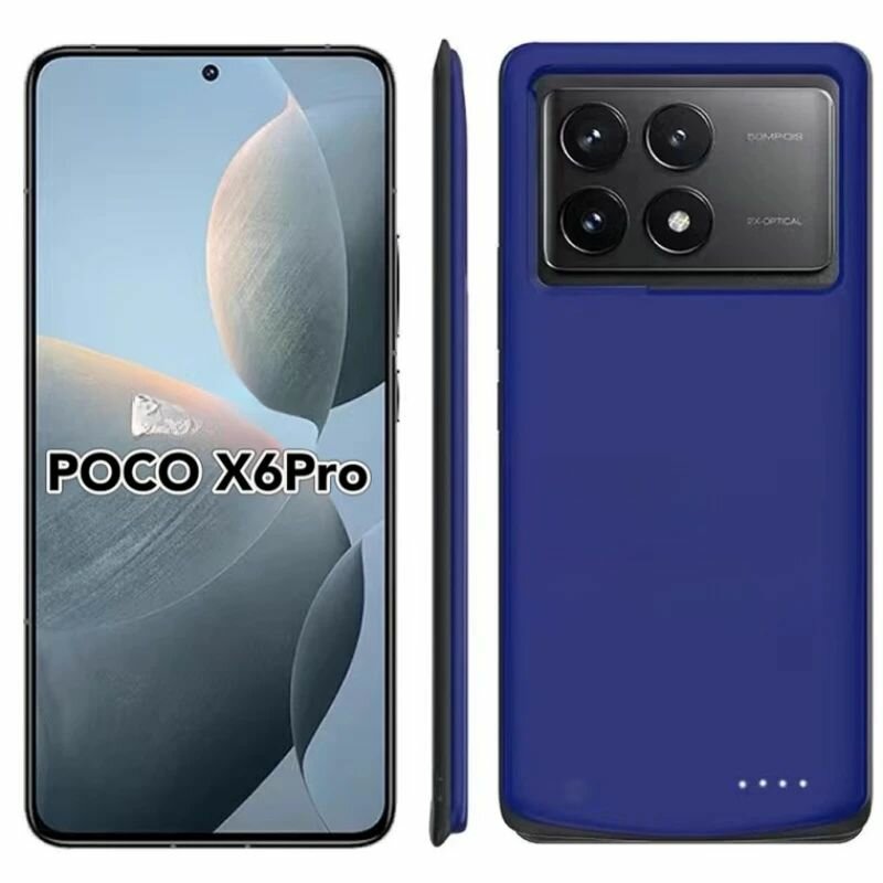 Чехол-аккумулятор для Xiaomi Poco X6 Pro/X6/X6Neo  Fraternize Внешний аккумулятор  Чернить 10000 мАч-ROMIKY