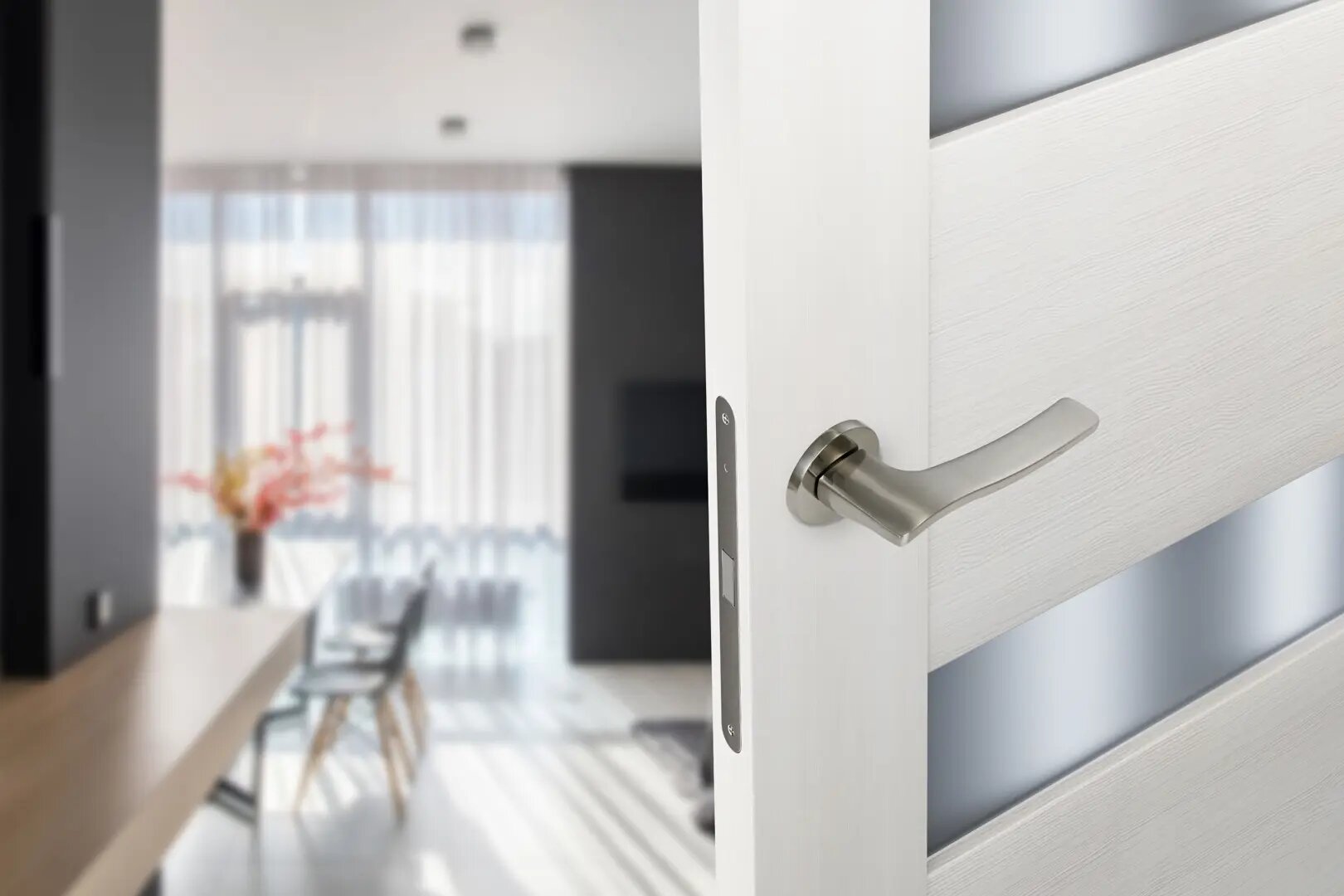 Дверные ручки Edson , цвет никель - фото №5