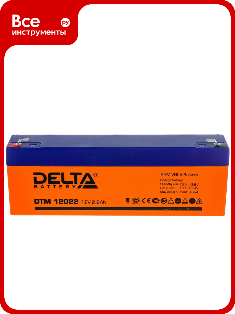 Батарея аккумуляторная Delta DTM 12022