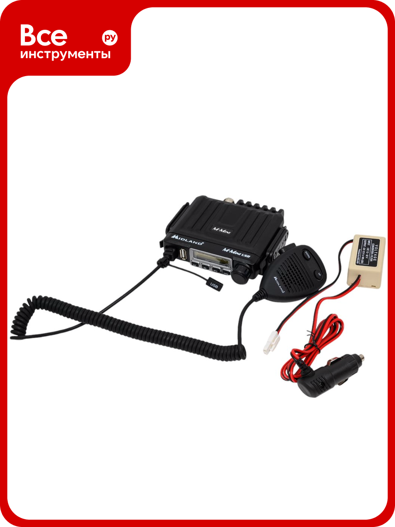 Мобильная радиостанция MIDLAND M-mini usb 27мгц C1262.04