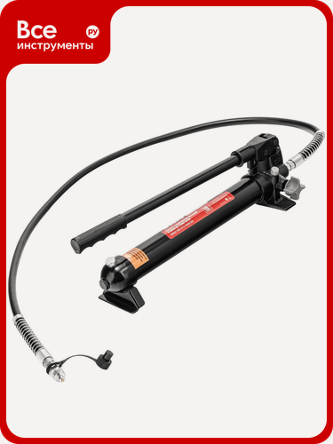 Изображение товара Гидравлический насос со шлангом для 10‑тонной растяжки MATRIX, 513405, бытовой класс, стальная конструкция