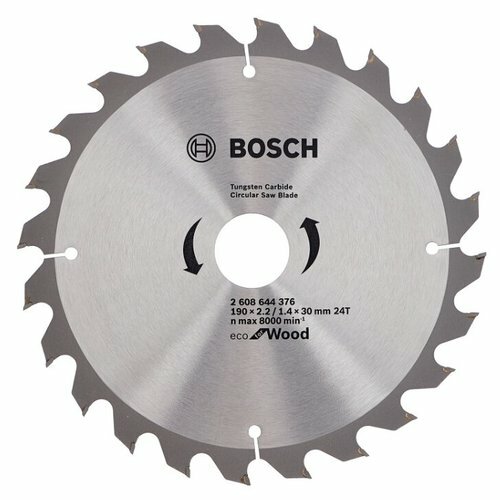 Диск пильный 190х30 мм 24 зуб. по дереву eco wood (твердоспл. зуб) Bosch 2608644376