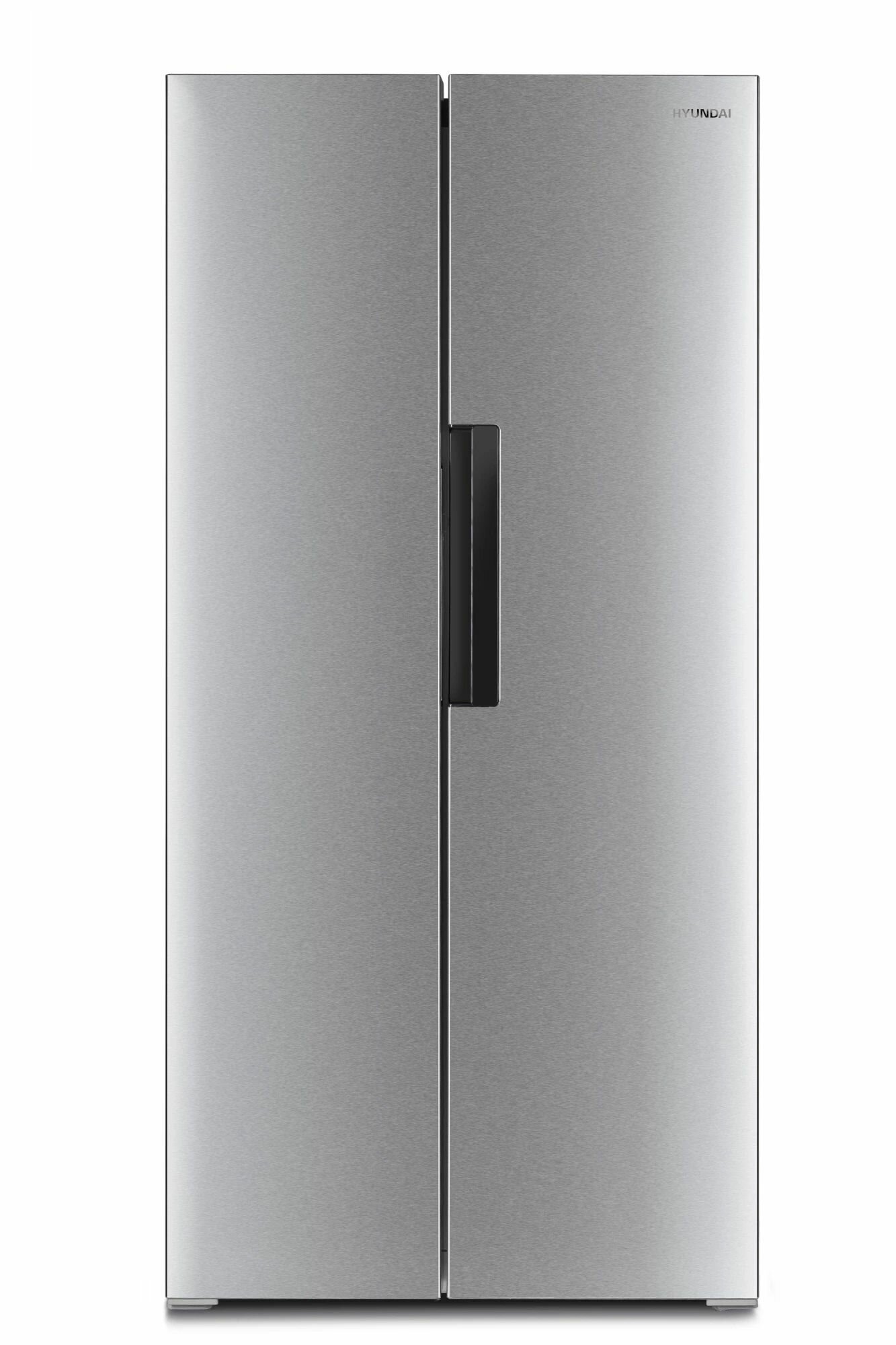 Холодильник Hyundai CS4502F, Side-by-Side, 436 л, двухкамерный, серебристый