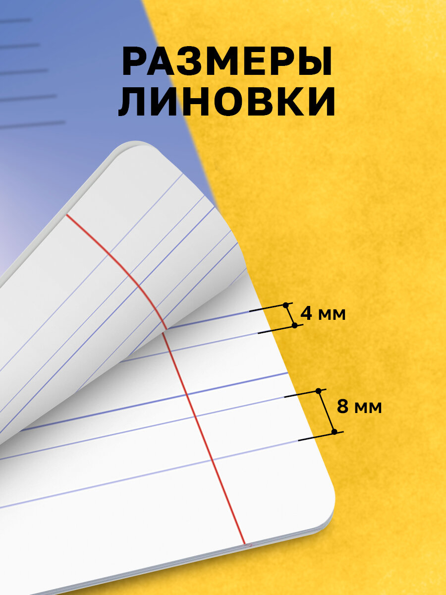 Тетрадь в узкую линию 12 листов, BG "Первая пятерка" / Набор школьных тетрадей 10 штук — фото 1