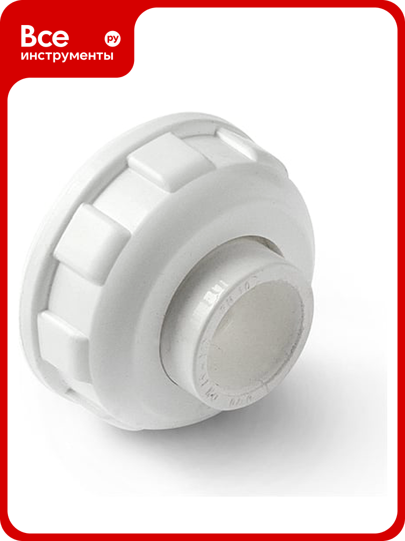 Разъемная пластиковая муфта PRO AQUA PP-R Белая PN 10 ШК 25 PA19010b