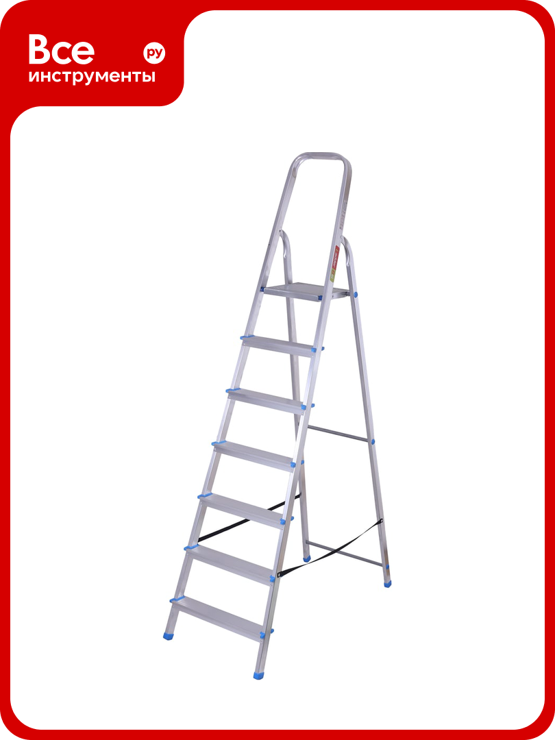 Алюминиевая стремянка LadderBel 7 ступеней STR-AL-7