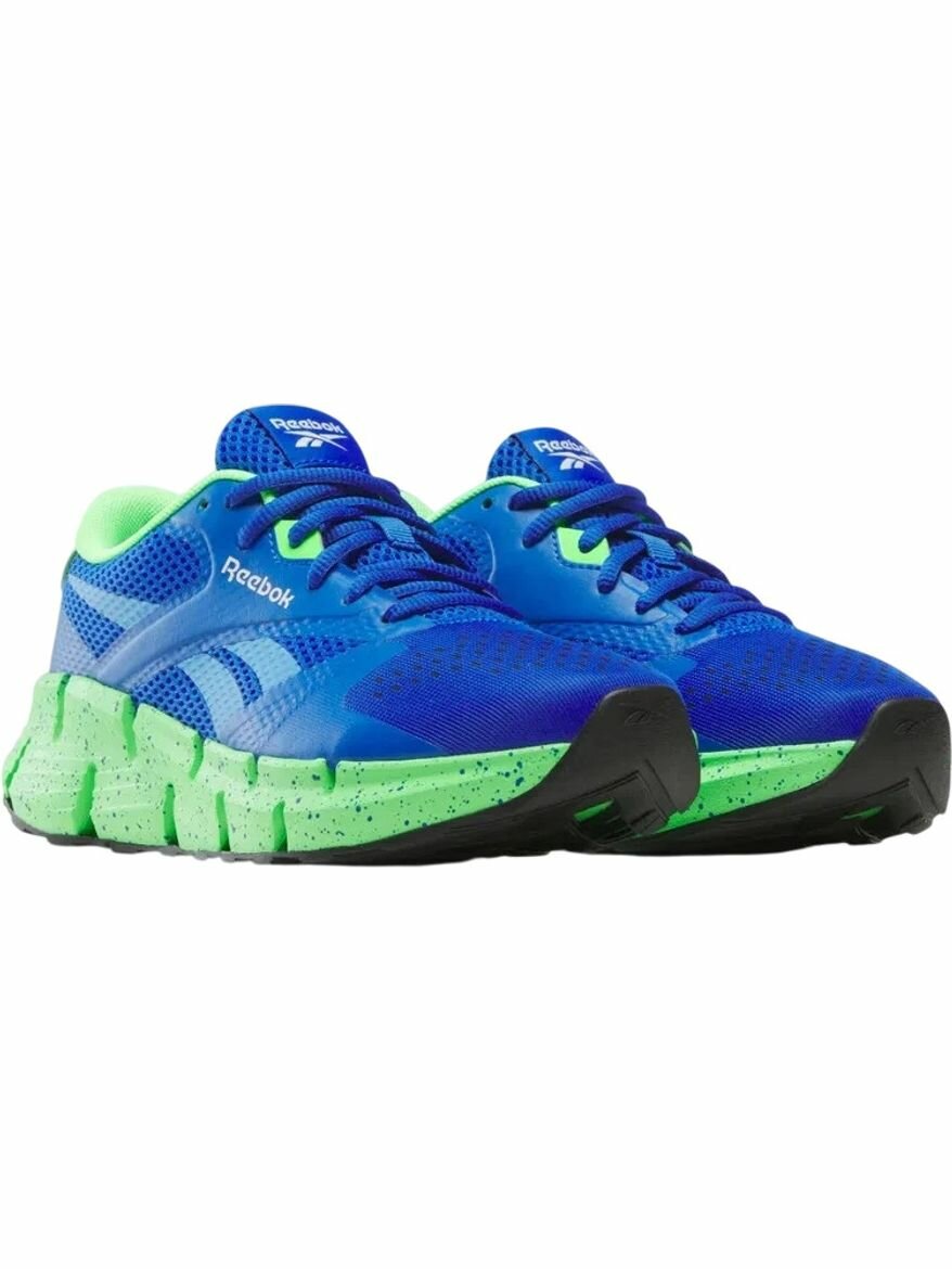 Кроссовки Reebok Zig Dynamica 5, полнота F, размер 6,5 US, голубой/зеленый — фото 1