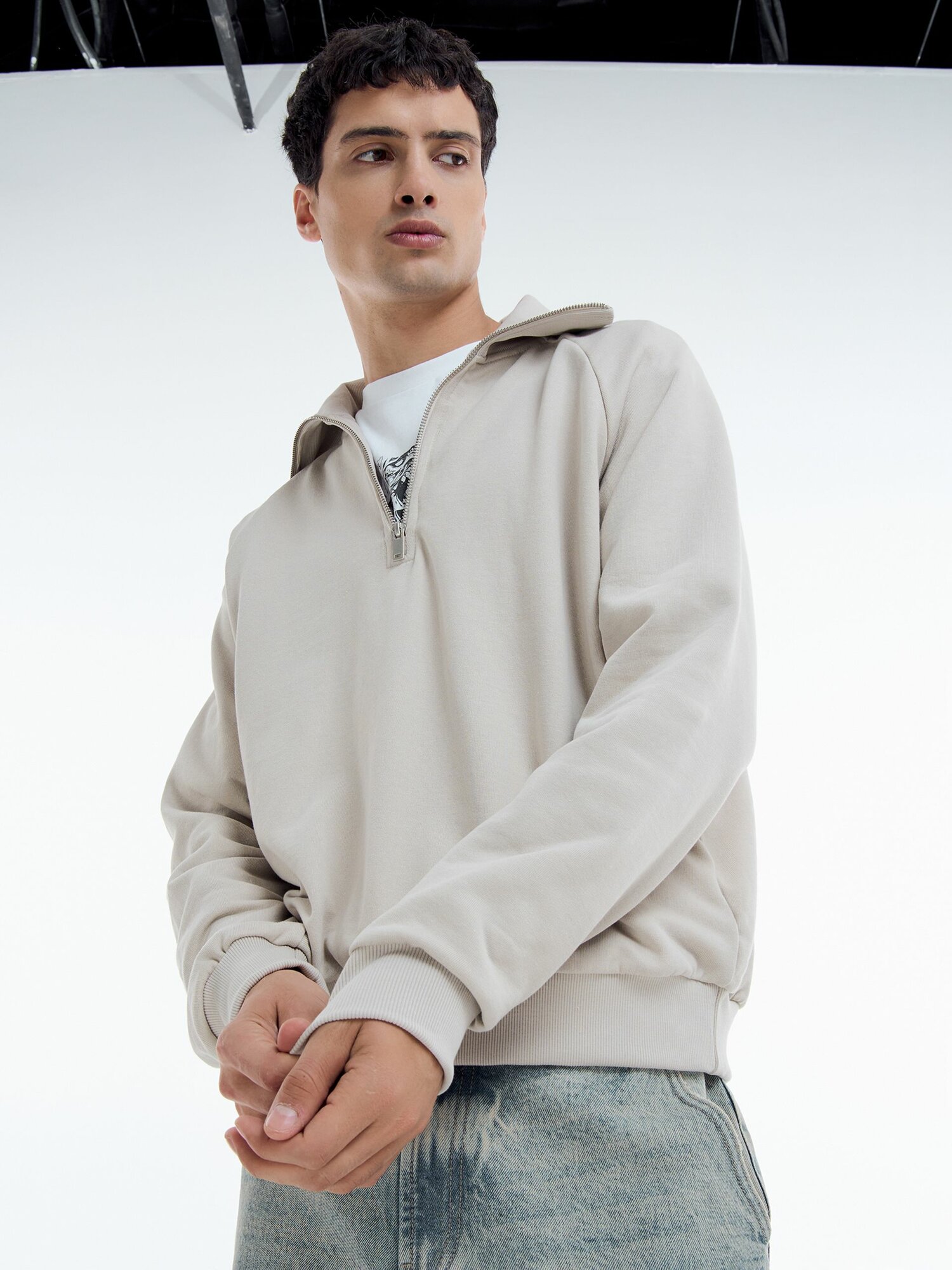 Свитшот спортивный ТВОЕ размер M  светло-серый светло-серый