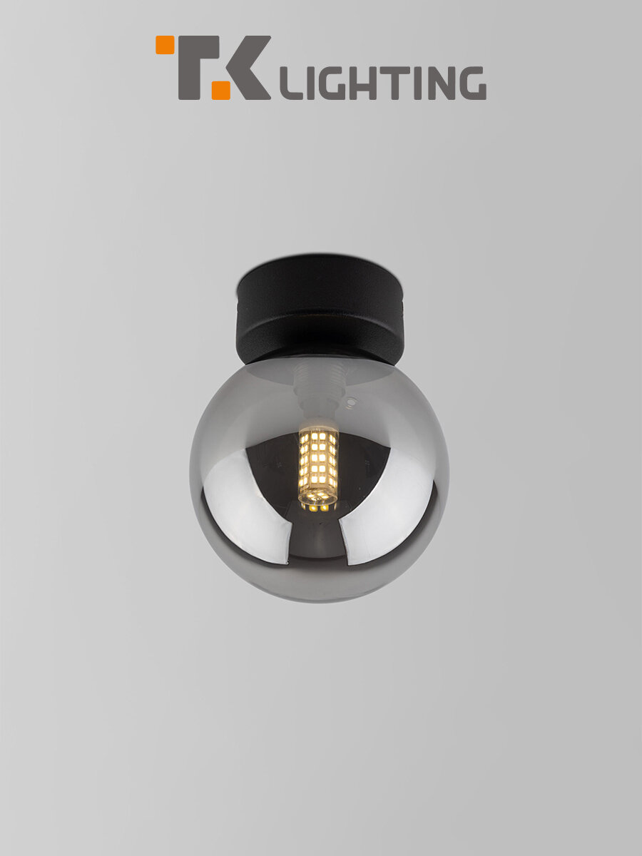 Потолочный / Настенный светильник TK Lighting Estera 10255 G9 цвет черный/дымчатый