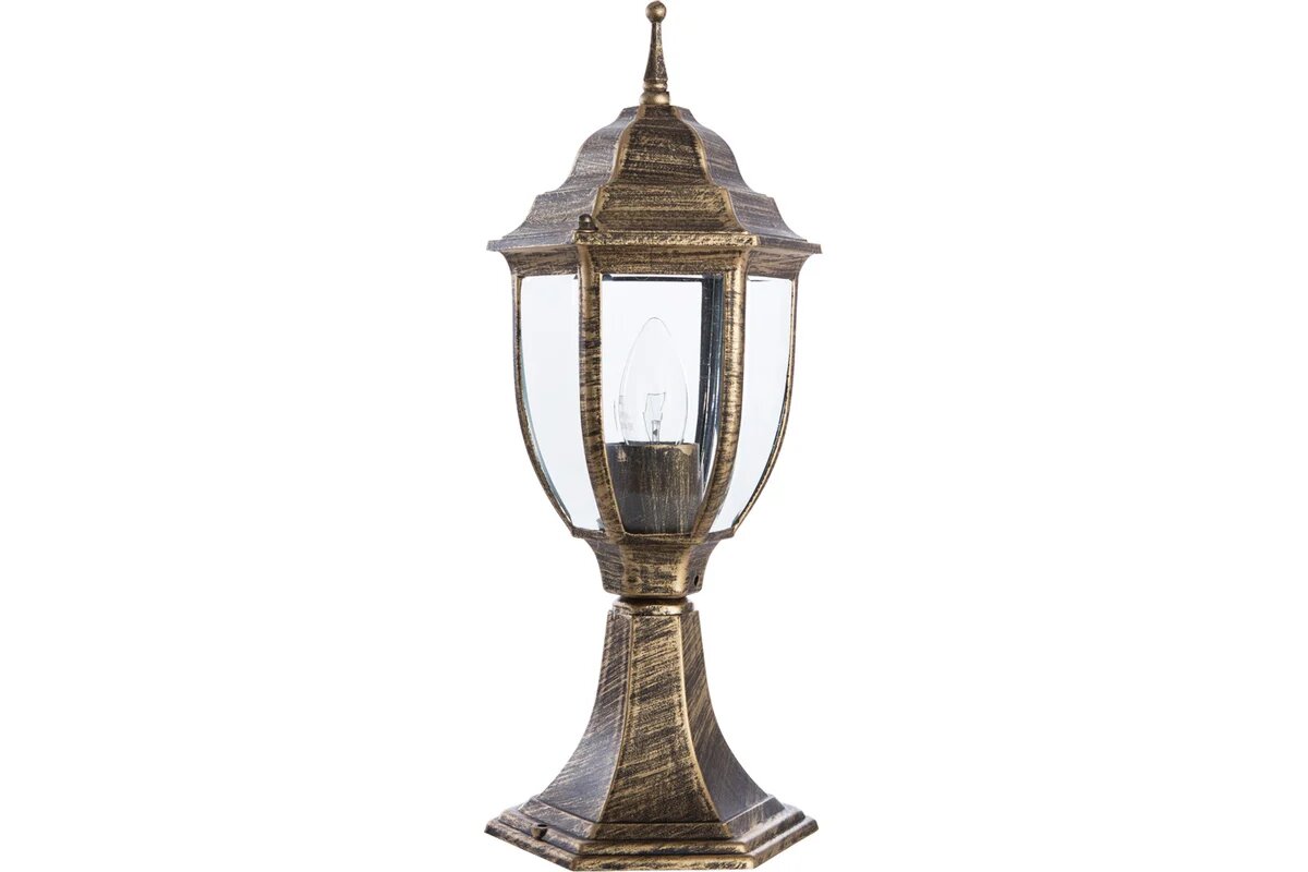 Уличный светильник IP54 черное золото Arte Lamp PEGASUS A3151FN-1BN