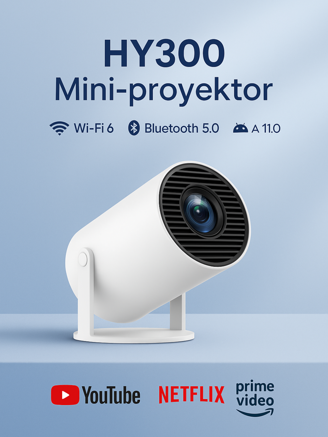 Портативный мини-проектор HY300 – ваш персональный кинотеатр!