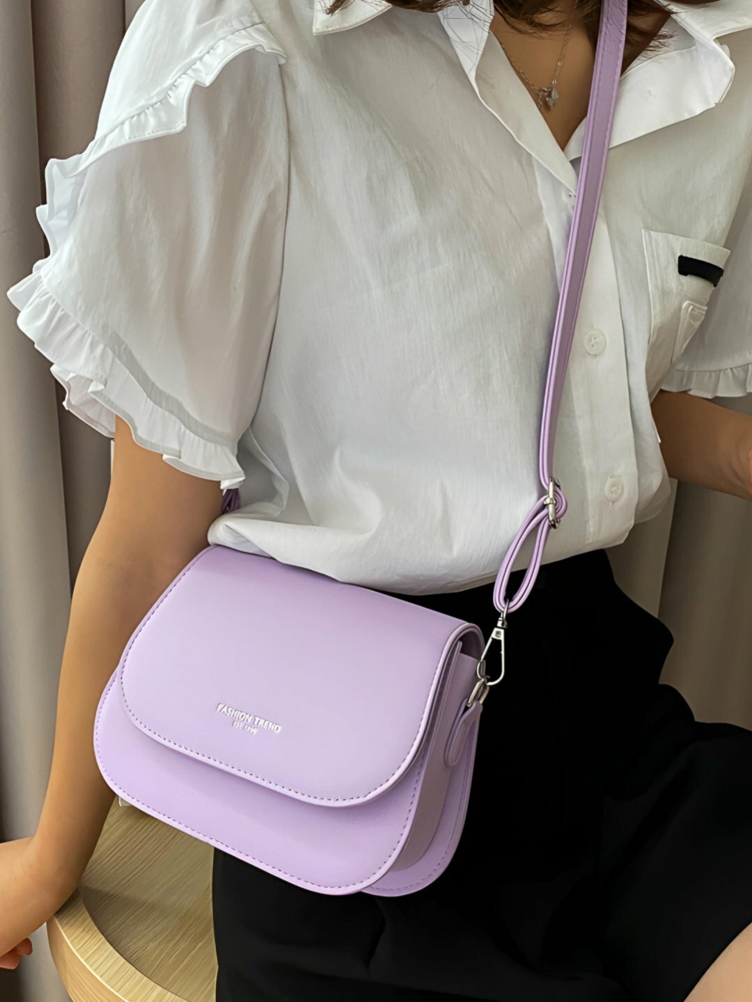 Сумка  Fashion Trend QY198, фактура гладкая, голубой