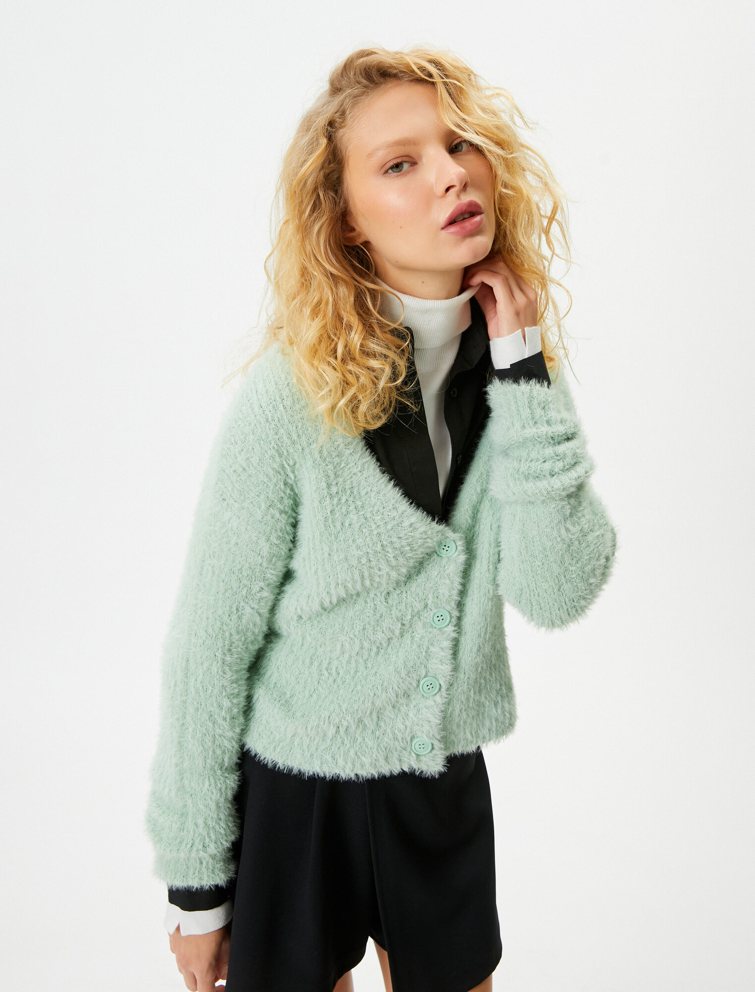 Кардиган KOTON, размер M, зеленый