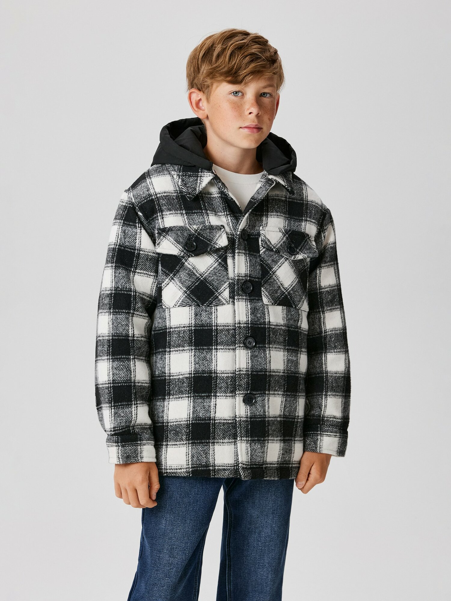 Куртка Acoola, размер 146, черно-белый — фото 1