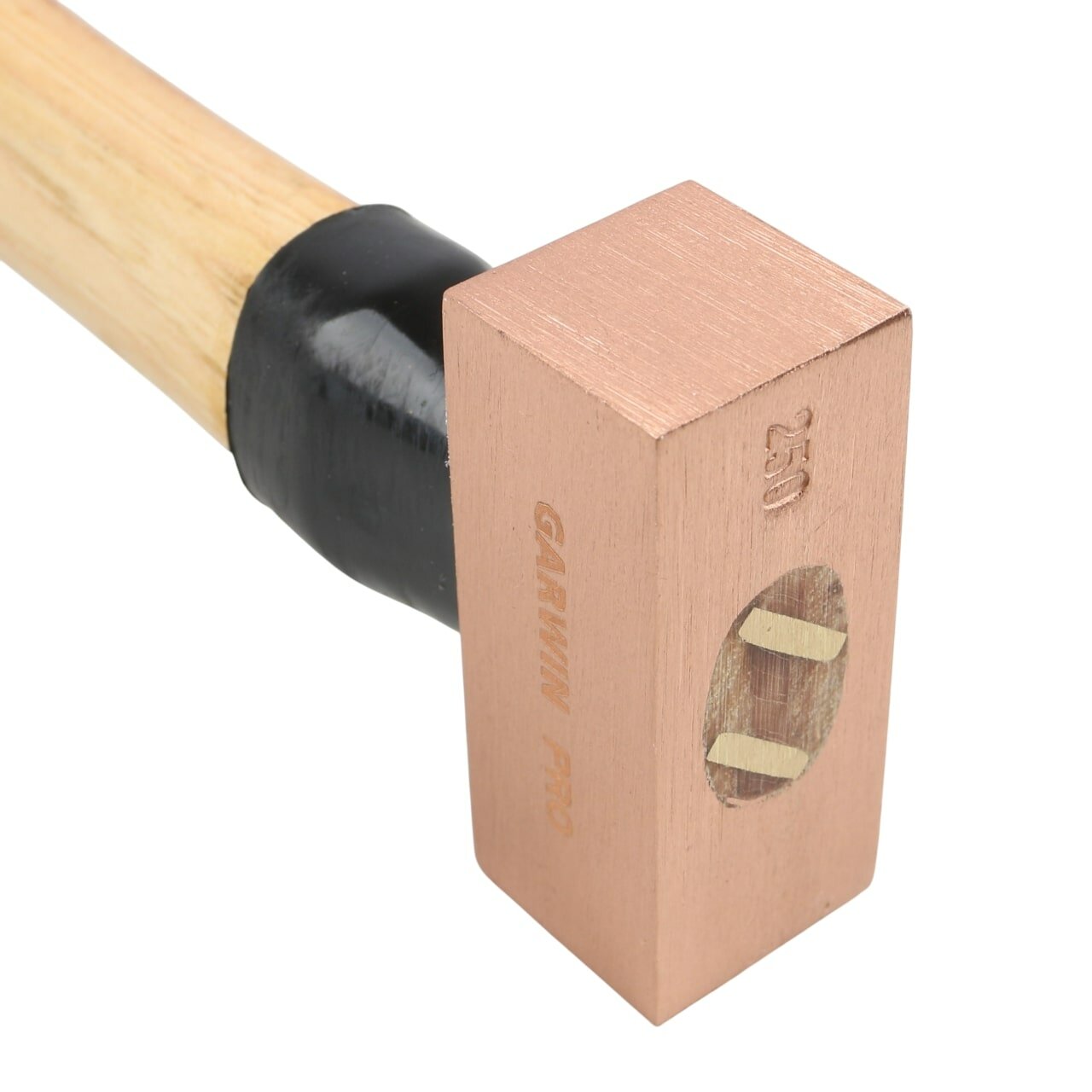 GARWIN PRO GHT-HW0250C Молоток медный с деревянной рукояткой, 250 г - фото №3