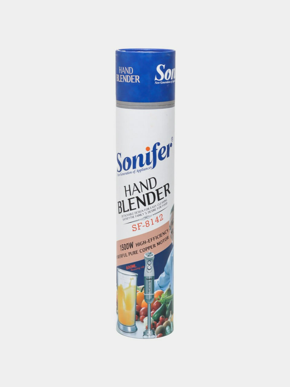 Блендер Sonifer SF-8142, ручной, мощность 1500Вт, с мерным стаканом