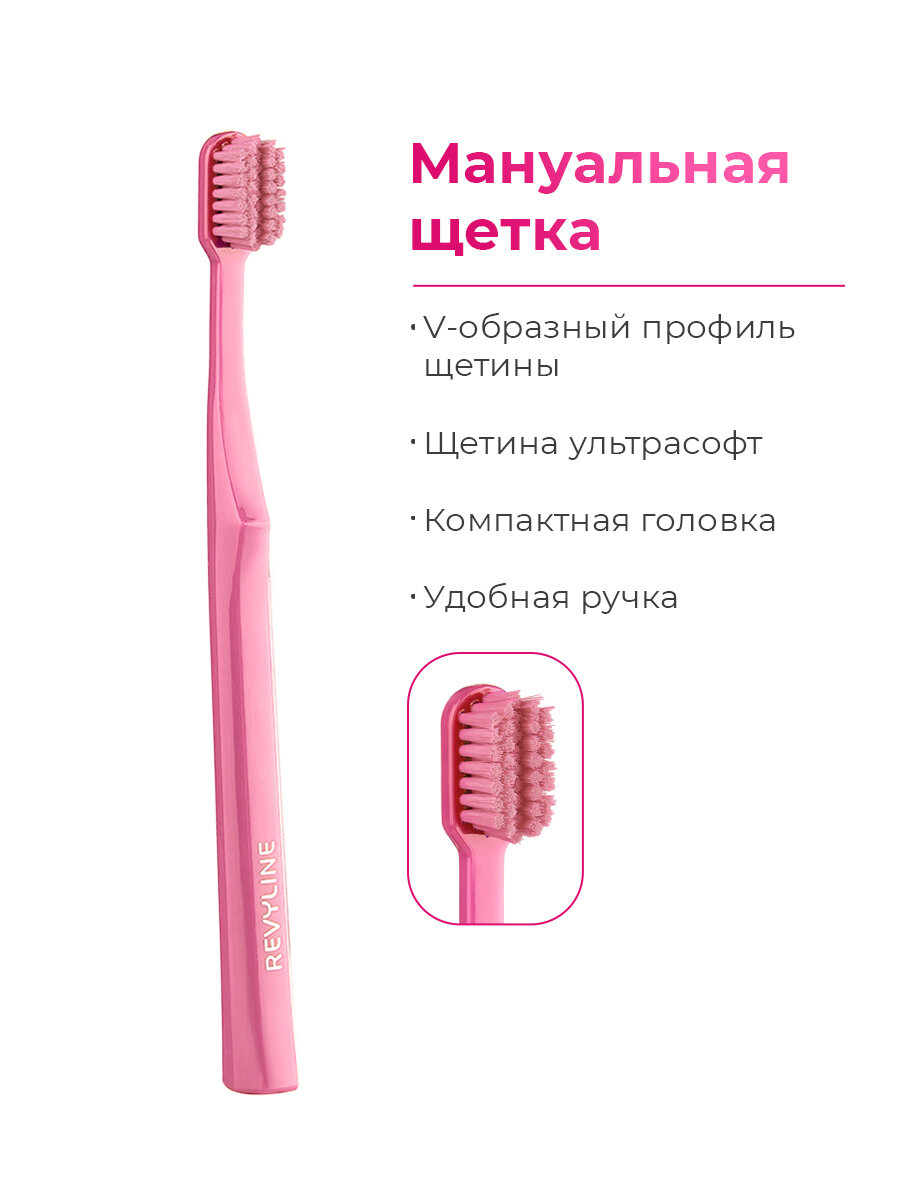 Ортодонтический набор Revyline "Dental Kit", для детей от 6 лет, пенал, розовый — фото 1