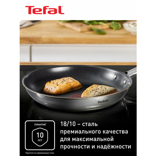 фото Сковорода tefal duetto+ 28 см с антипригарным покрытием, подходит для всех типов плит, включая индукционные