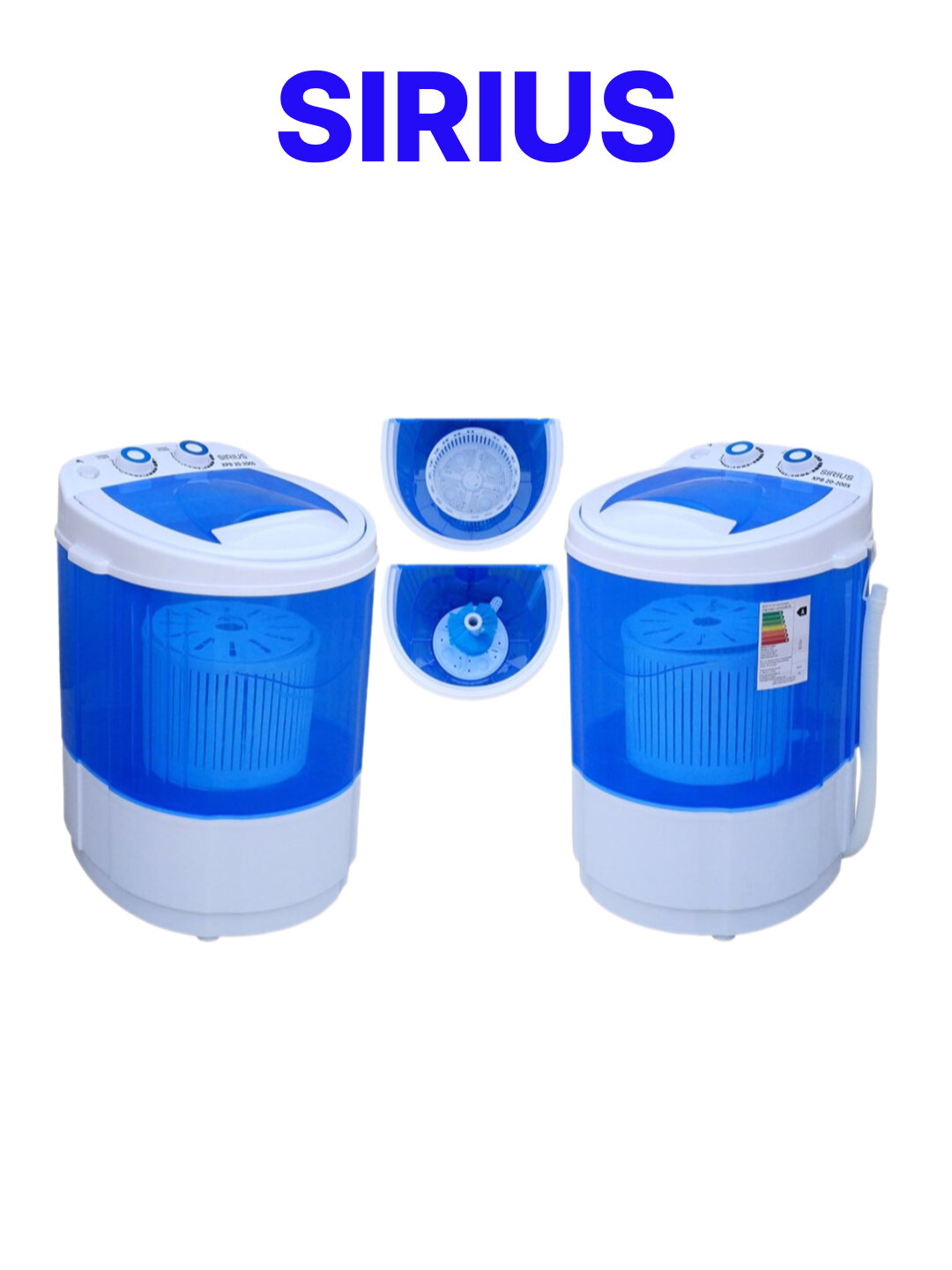 Стиральная машина Sirius Malyutka XPB20-230 S – полуавтомат, 2 кг, компактная мини