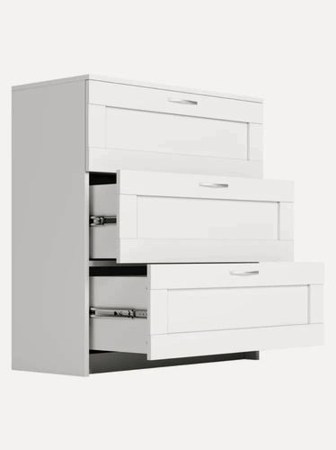 Изображение товара Комод ГУД лакк "сириус", 3 ящика, 94.6 x 41.2 x 78.2 см, цвет: белый RU
