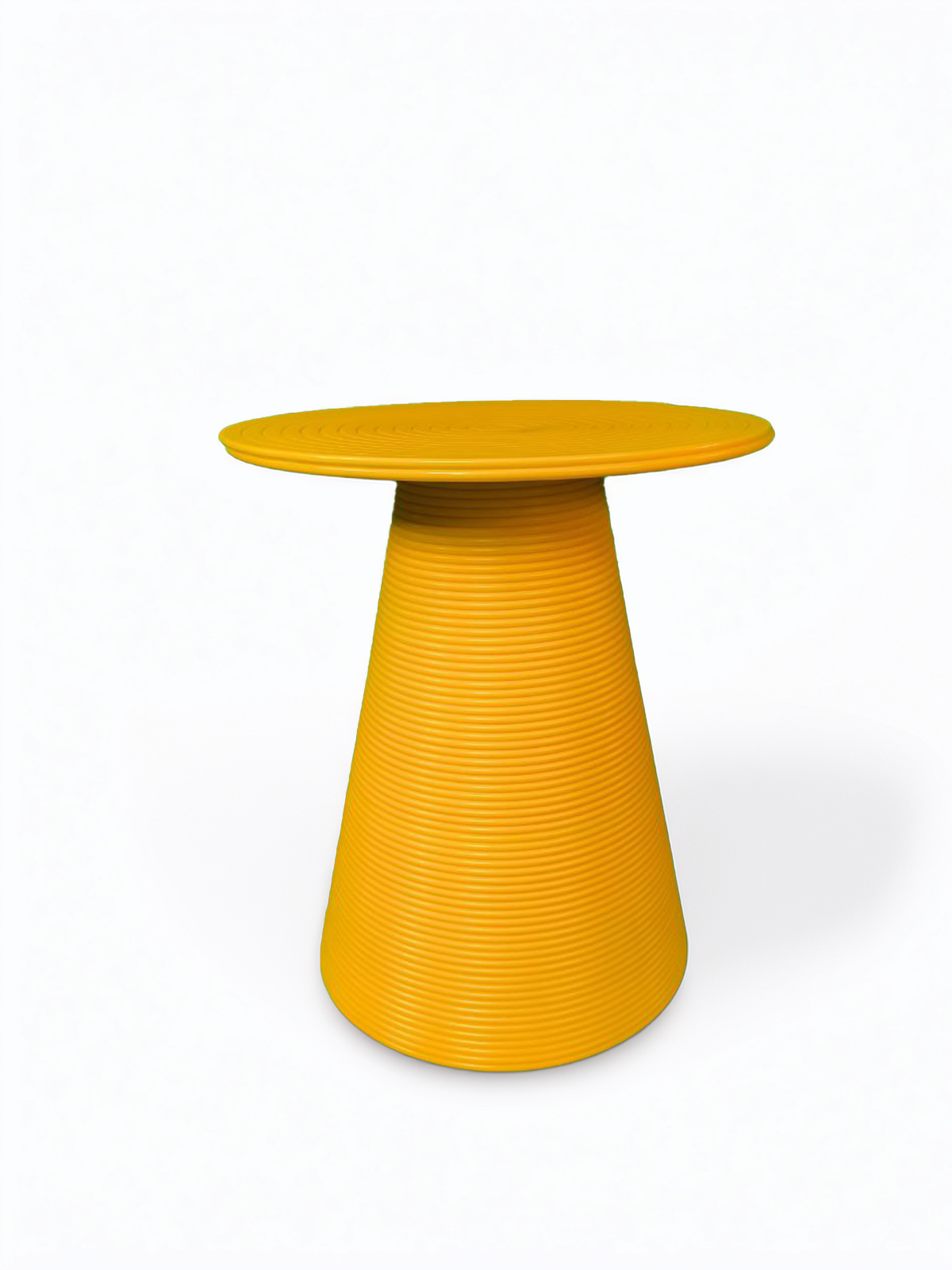 Журнальный столик из переработанного пластика 3D печать цвет - желтый