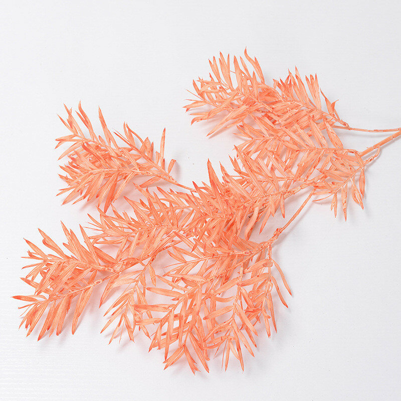 Wedding faux bamboo leaf with artistic casting for home decor and event styling
