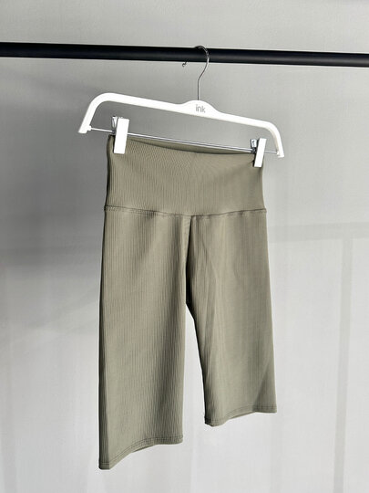 Велосипедки INK Бежевый, Зеленый, Серый, размер XL, зеленый — фото 1