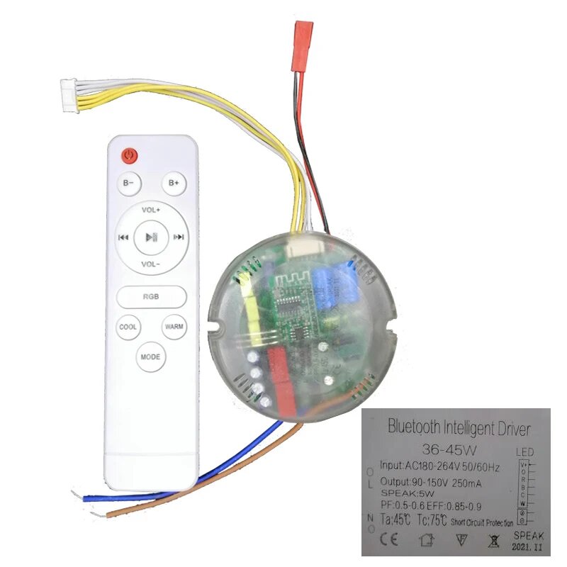 Умная светодиодная лампа JHC RGB+WW+CW 36 Вт AC180-264V DC90-150V
