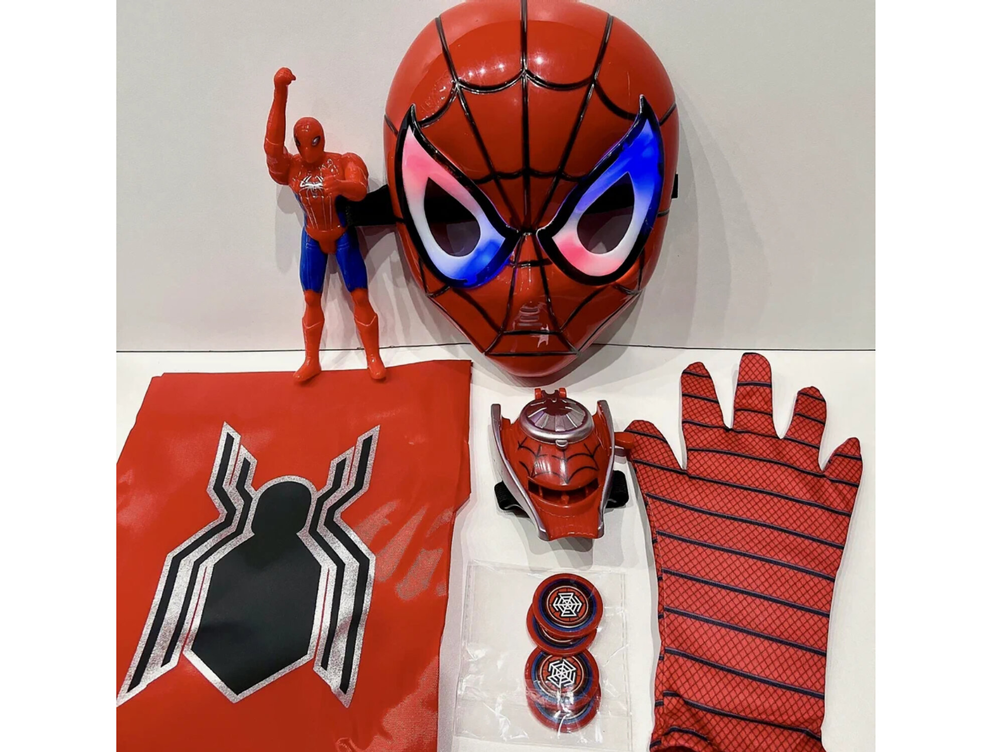 Игровой набор "Человек-паук", маска, бластеры, стрелы, пластик, 3-5, 5-7, лет — фото 1