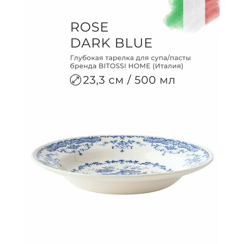 Тарелка плоская 26 см, BITOSSI HOME, Rose Blue