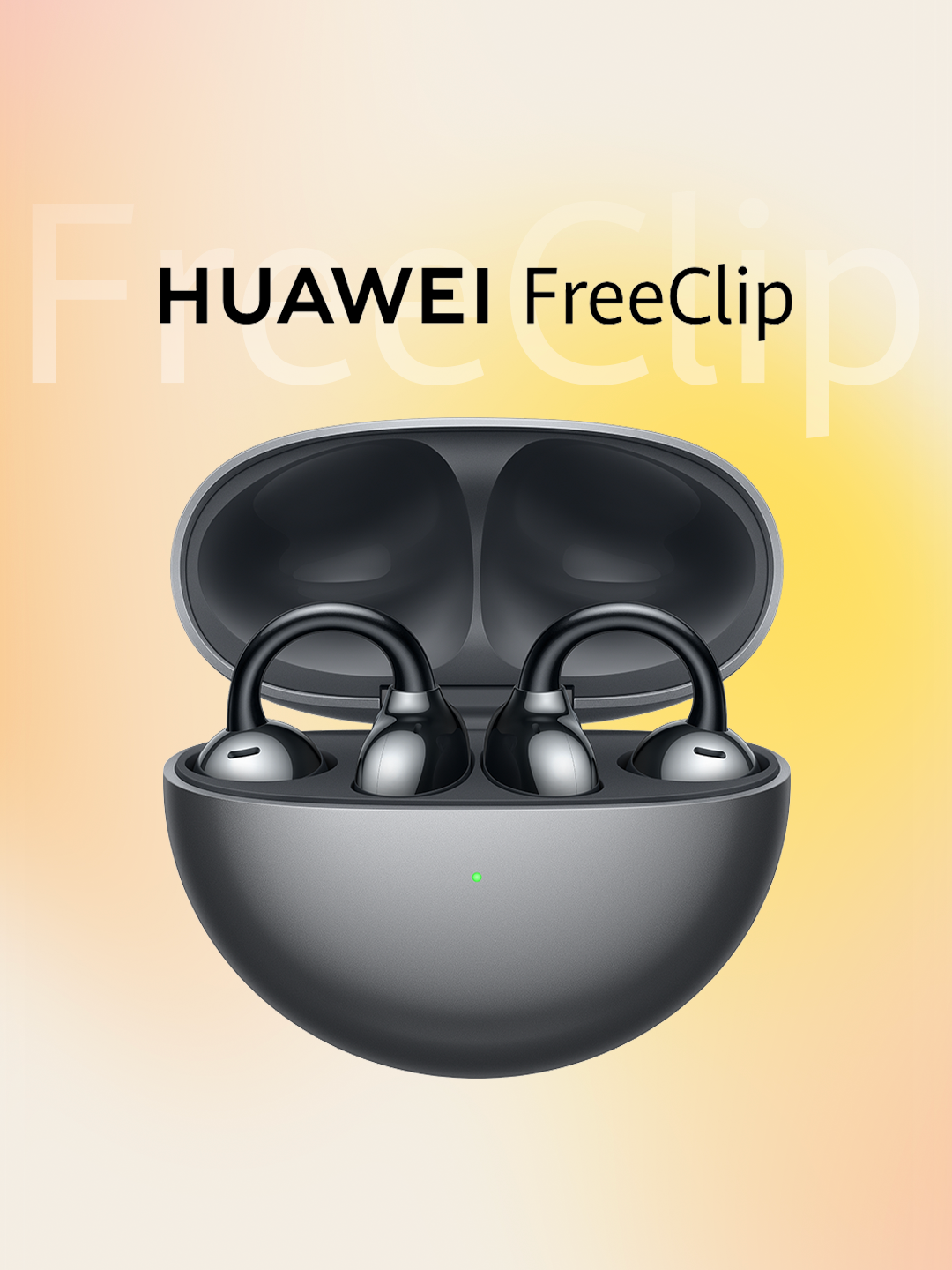 Беспроводные наушники Huawei FreeClip черный, IP54, Bluetooth 5.2