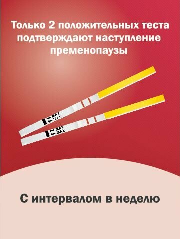 Тест на определение менопаузы, тест-полоски, 2 штуки — фото 1