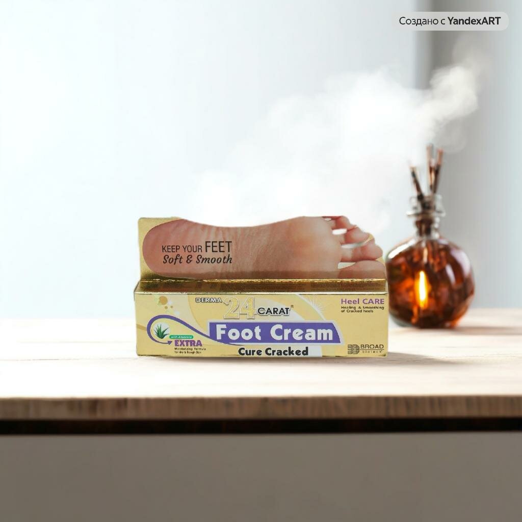 DERMA 24 CARAT FOOT CREAM — Крем для заживления трещин на пятках (Broad Biotech)