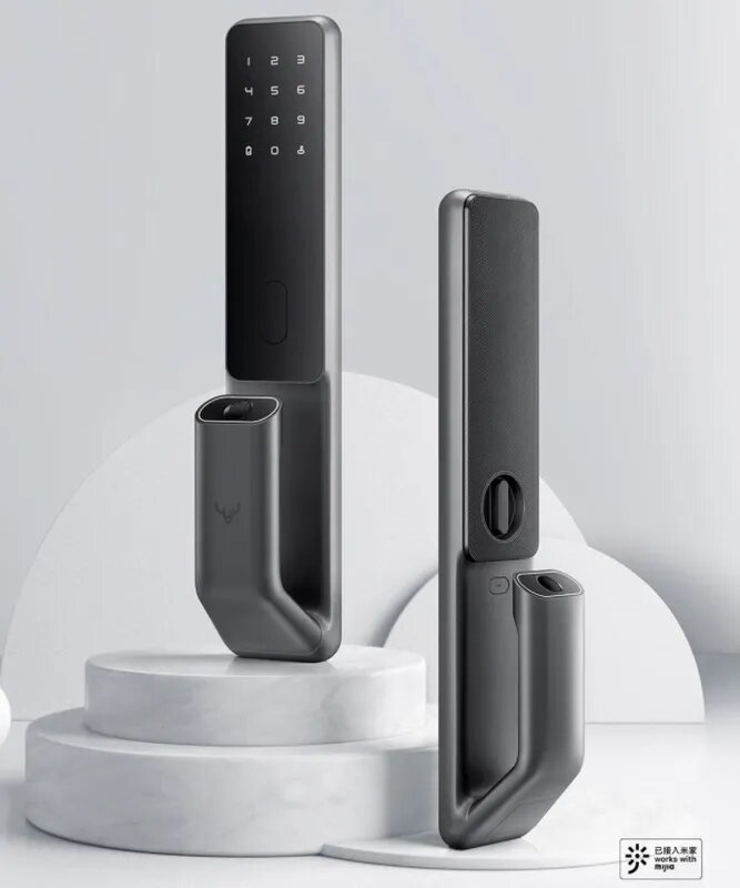 Изображение Умный дверной замок Xiaomi Lockin Smart Door Lock S30 Pro Fingerprint unlock NFC(Mihome APP), серый