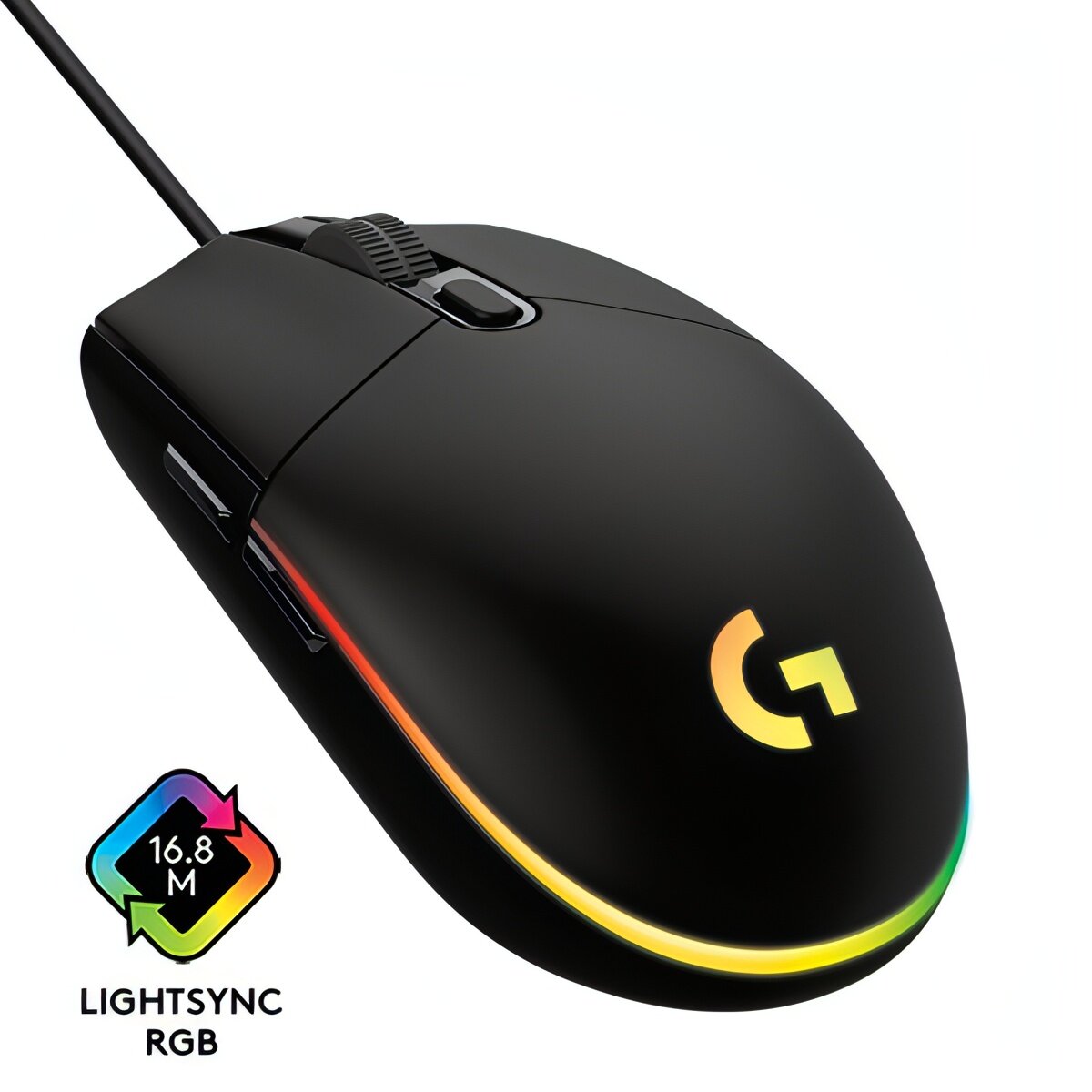 Игровая мышь Logitech G102 LightSync Black — фото 1