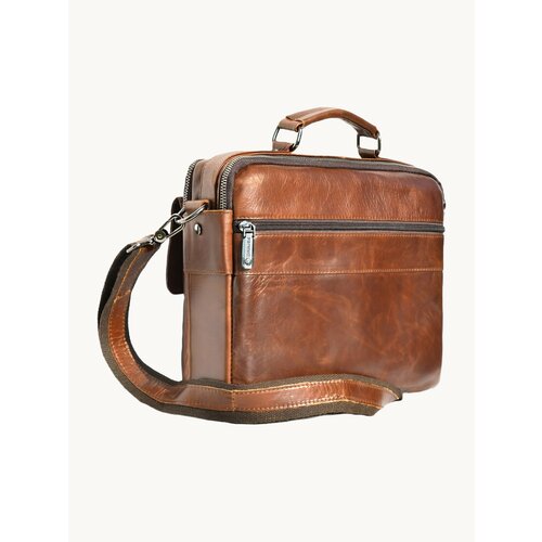 Портфель ZINIMSK фактура гладкая кофейный 10150₽