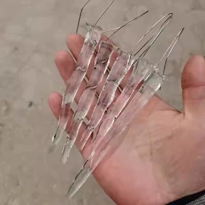 Термостойкий искусственный ледяной шип, 10 см пять штук для кинопостановок, сезонного декора окон и домашней обстановки