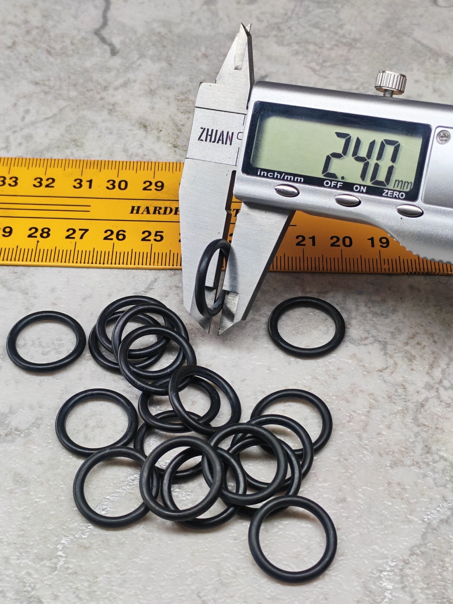 Кольцо резиновое уплотнительное 37,6x42,4x2,4 мм, Kastas O-ring NBR, 5 штук — фото 1