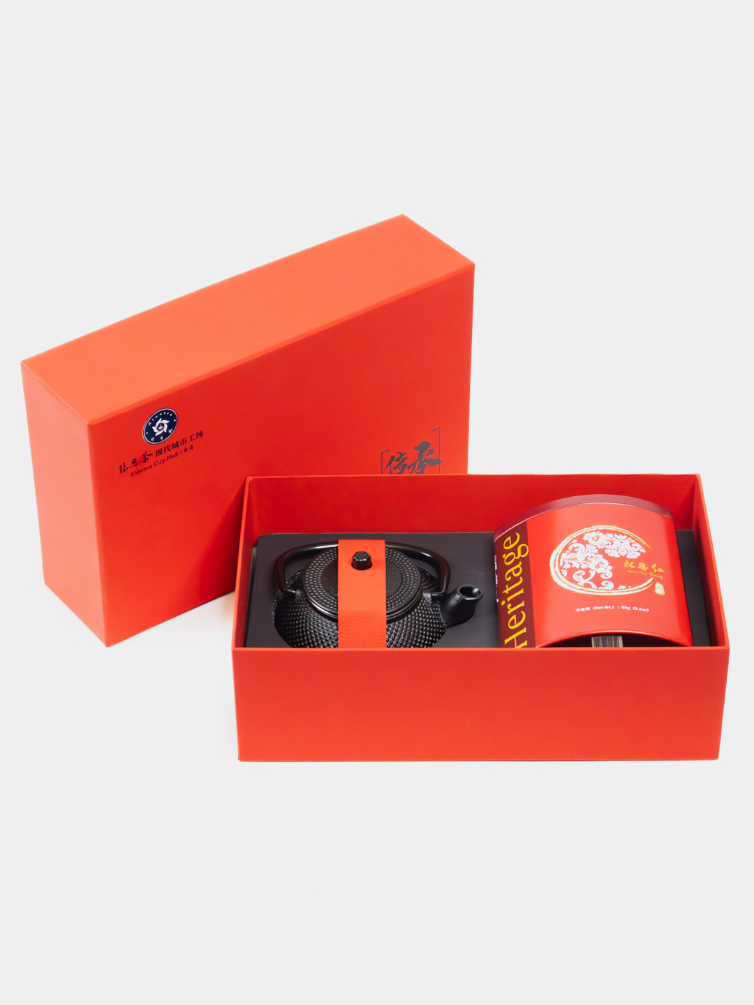 Набор чая Riantea Heritage Selection с чугунным чайником (88 г + 300 мл)