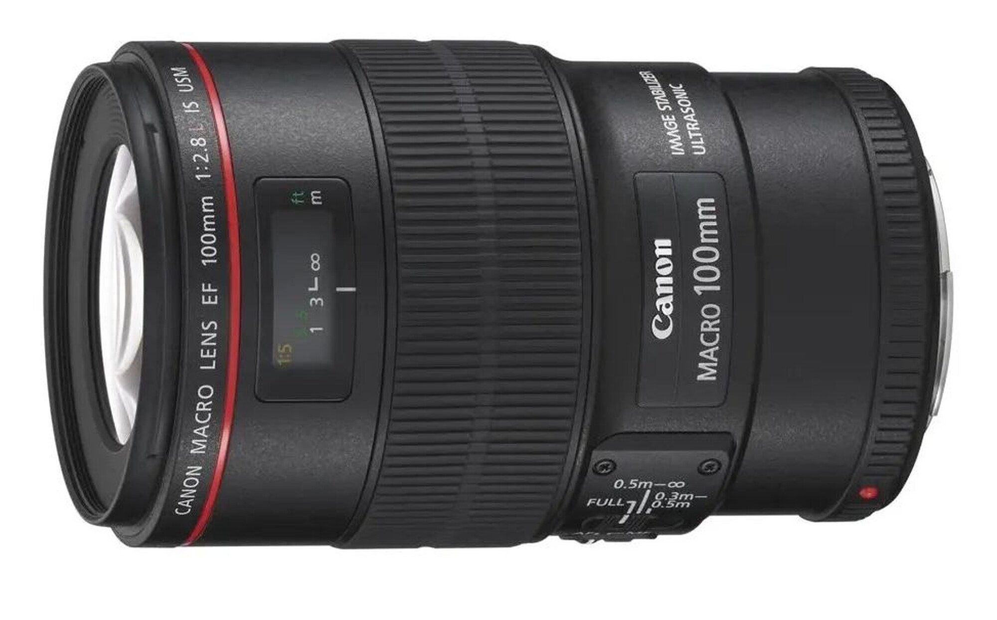 Объектив Canon EF 100mm f/2.8L Macro IS USM, 1:1, черный, 700 г