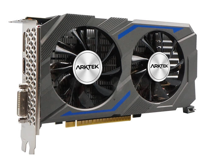 Видеокарта Arktek GeForce GTX 1650, 4Гб GDDR6, 128 бит, DP/HDMI/DVI — фото 1