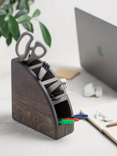 Изображение товара Органайзер для хранения, органайзер для канцелярии на стол, полка деревянная