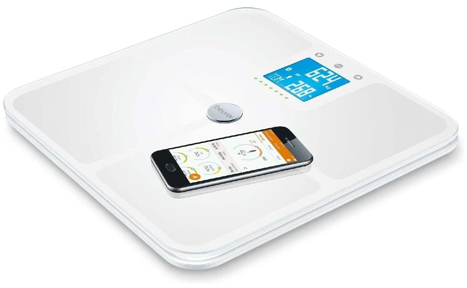 Весы напольные Beurer BF950, электронный тип, синхронизация со смартфоном