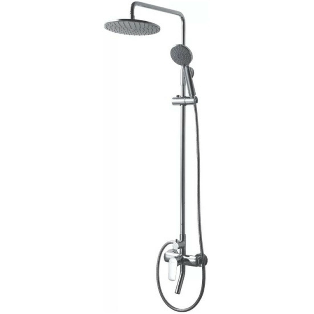 Душевая стойка Bravat Rhein F6429564CP-A-ENG латунь хром рычажное управление