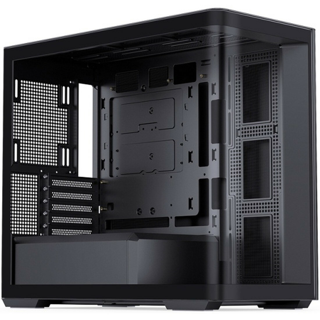 Корпус Jonsbo D300, ITX, Midi-Tower, черный, закаленное стекло