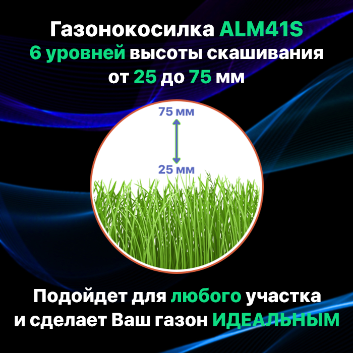 Бензиновая газонокосилка A-iPower ALM41S 35 лс 41