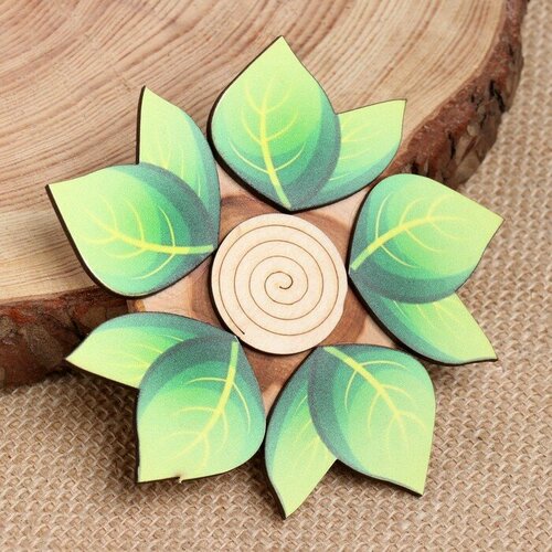 Подставка под горячее Листок 12 см можжевельник 576₽