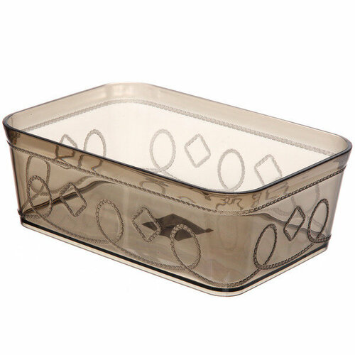 Контейнер для хранения «Пинто», цвет серый, 22*15*7,5см