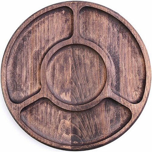 Менажница бук 25см 4 секции п8217