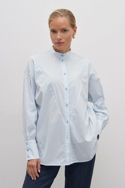 Блуза  FINN FLARE, размер L, голубой